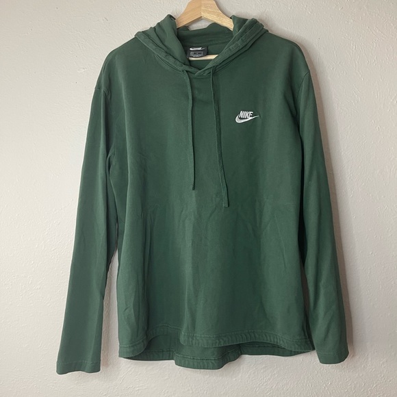 Nike Other - Retro Nike mens pullover size XL dark green hooded EUC sporty athletic wear